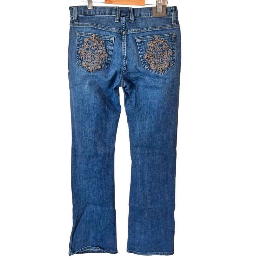 Disney Parks Mickey Mouse Embroidered Bootcut Jean